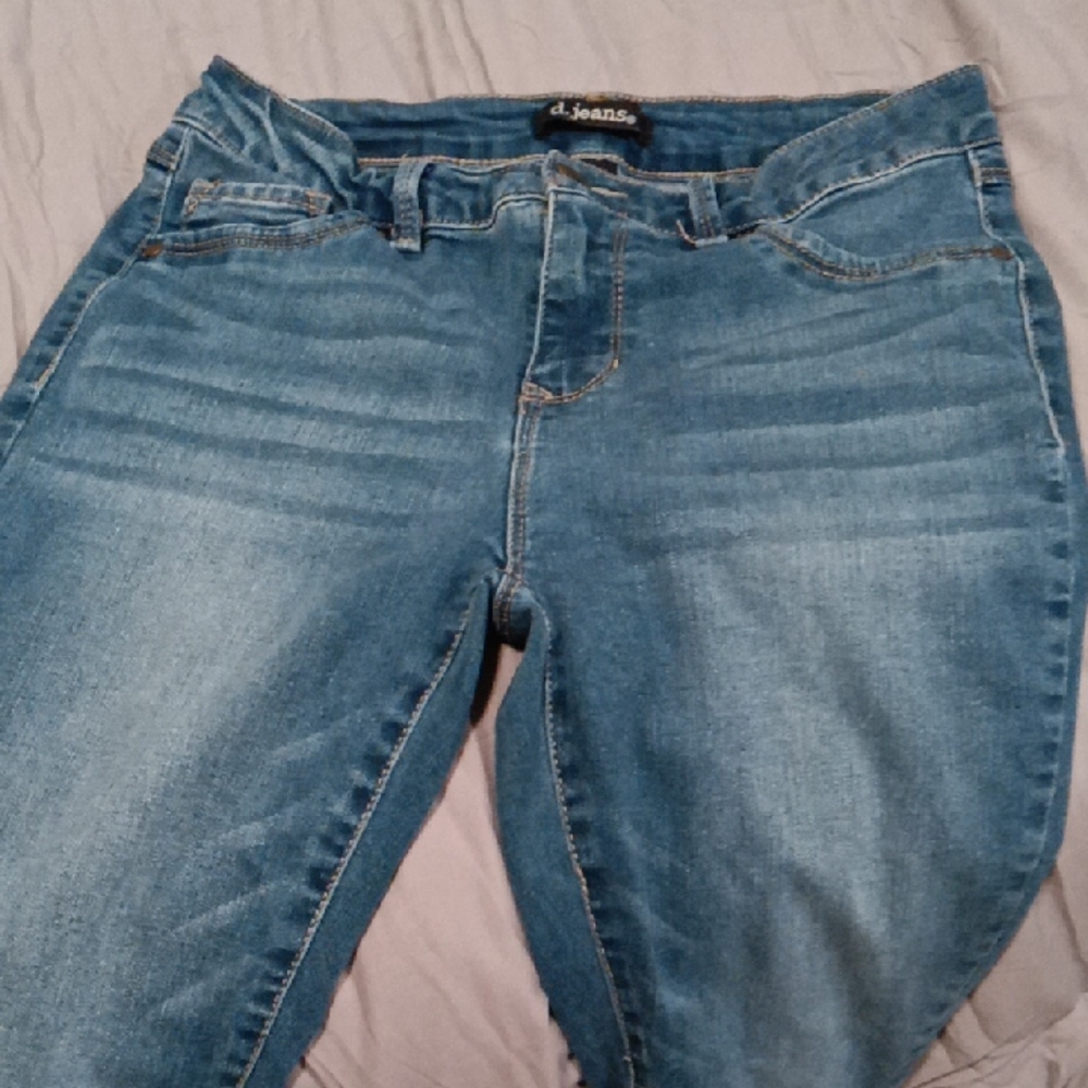 d. jeans Women's Medium Blue Skinny Stretch Jeans